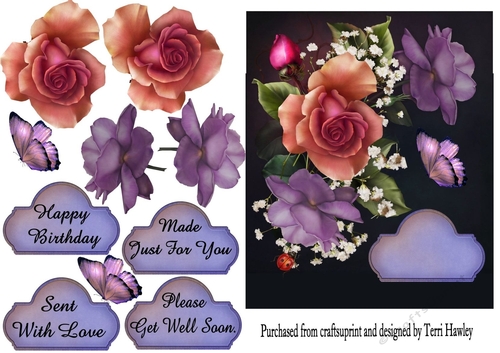 mixed rose greetings