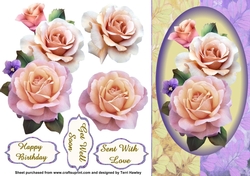 rose and many greetings