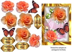 butterflies and roses