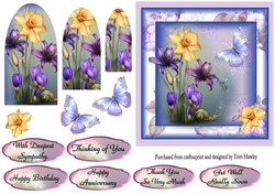 pretty flowers and greetings