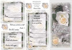Wed Invite with Words