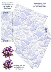 Wed Blue Lace Box