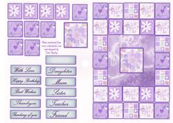 Patch Work Purple