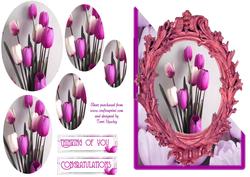 Framed Tulips in Purple