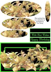 Orchid Green and Gold