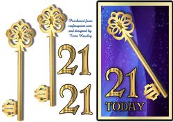 Twenty One Key Blue