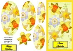 Raining Flowers Daffodils