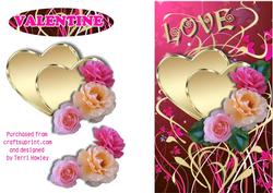 Valentine Hearts and Roses
