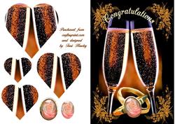 Congratulations Wine Glasses