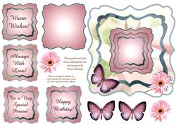 Pink Butterfly Greetings