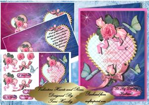 Valentine Hearts and Roses