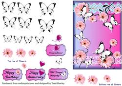 Butterflies and Daisies Greetings