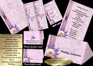 Lavender Wedding Stationary