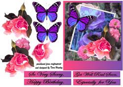 Greeting with Butterflies