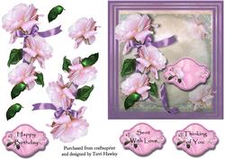 Pink Rose Greetings