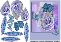 teardrop rose blue