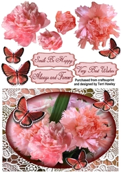 smile be happy carnations pink.