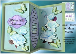 blue fold for mum & mom