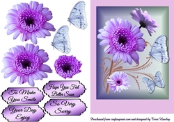 purple gerbera