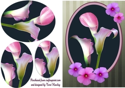 pink lilies