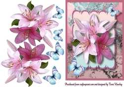 pink lilies