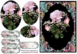 happy mothers day with roses