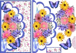 flowers and butterflies