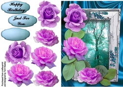 just for you purple roses