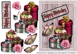 Birthday boxes pink