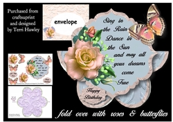 folded card pale pink
