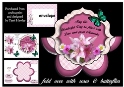 lily folded card