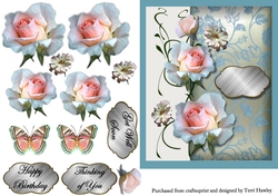 thinking of you pink roses