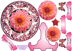 dahlia plate