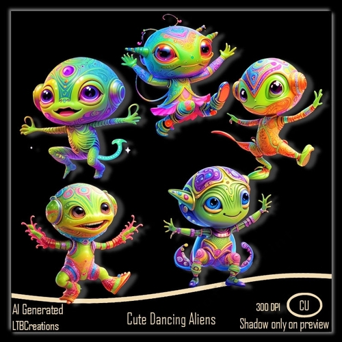 Cute Dancing Aliens