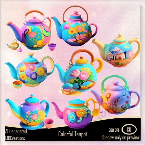 Colorful Teapot