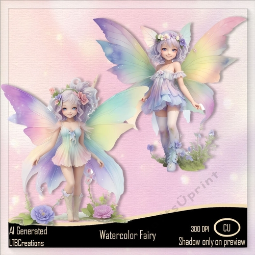 Watercolor Fairy