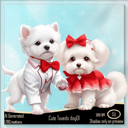 Cute Tuxedo Dog01