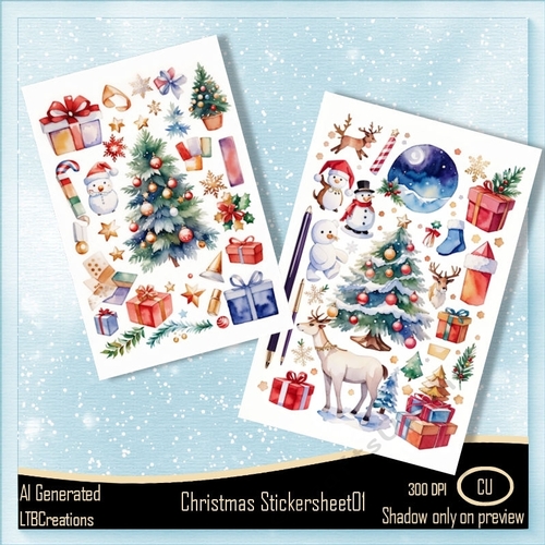 Christmas Sticker Sheet