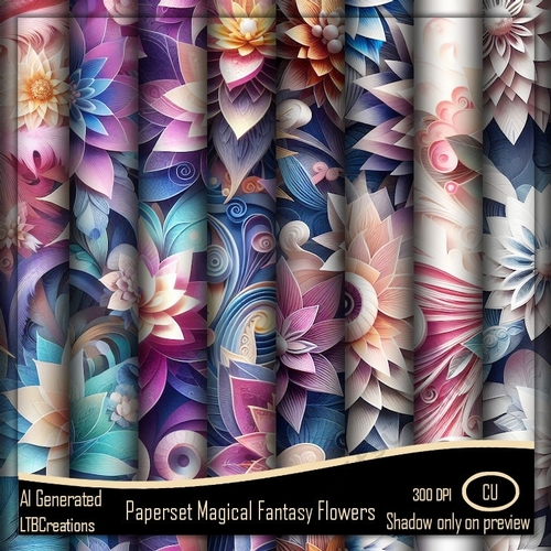 Paperset Magical Fantasy Flowers