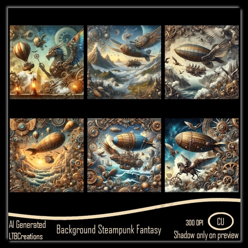 Background Steampunk Fantasy