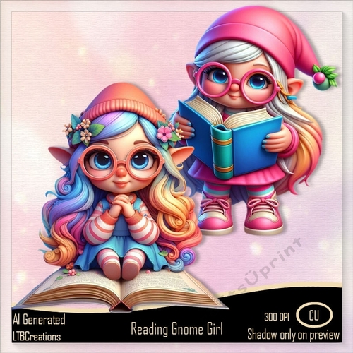 Reading Gnome Girl