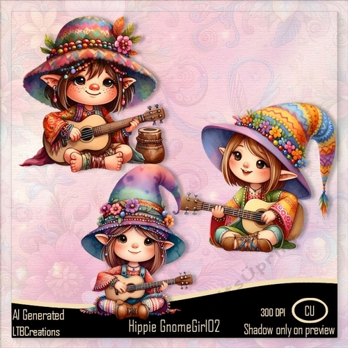 Hippie Gnome Girl02