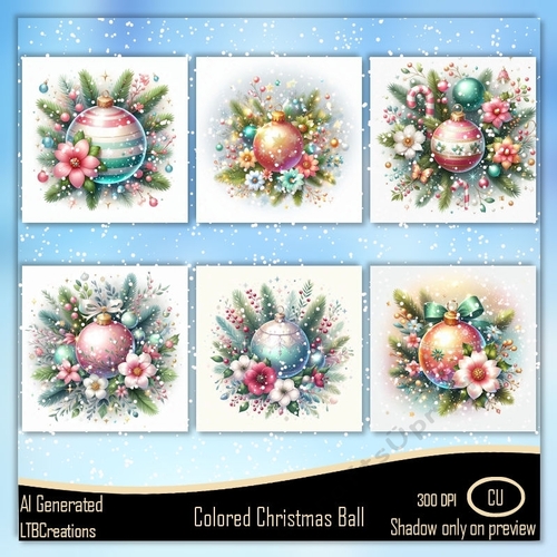 Colored Christmas Ball