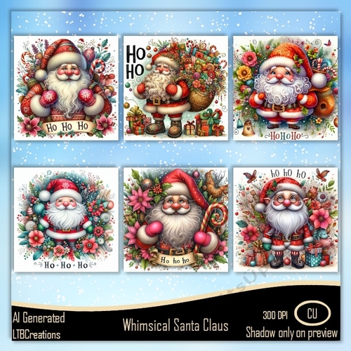 Whimsical Santa Claus