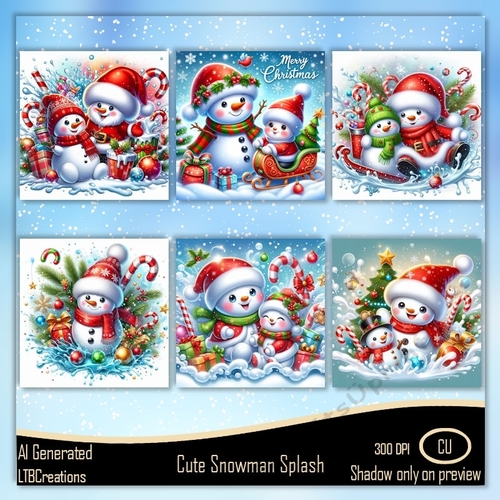 Cute Snowman Splash