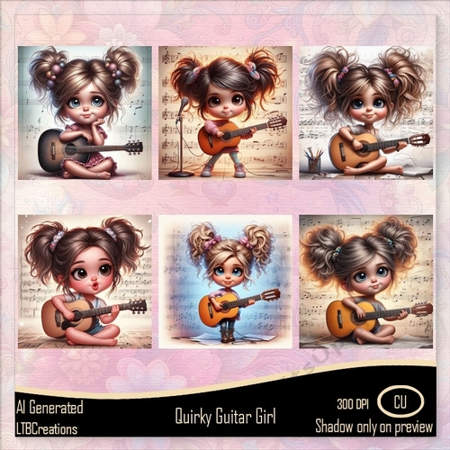 Quirky Guitar Girl