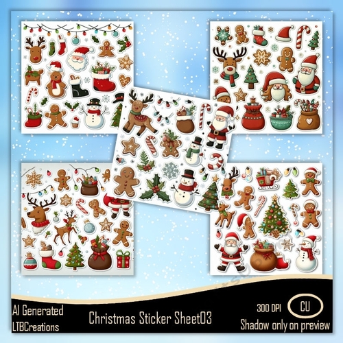 Christmas Sticker Sheet03