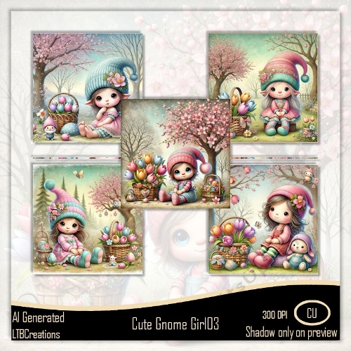 Cute Gnome Girl03