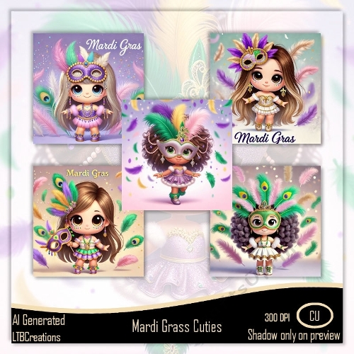 Mardi Grass Cuties