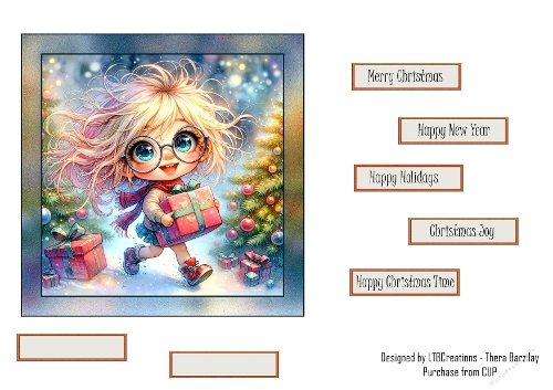 Christmas Girl Topper 